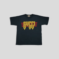 Gucci Studded Rock Logo Tee in Grey