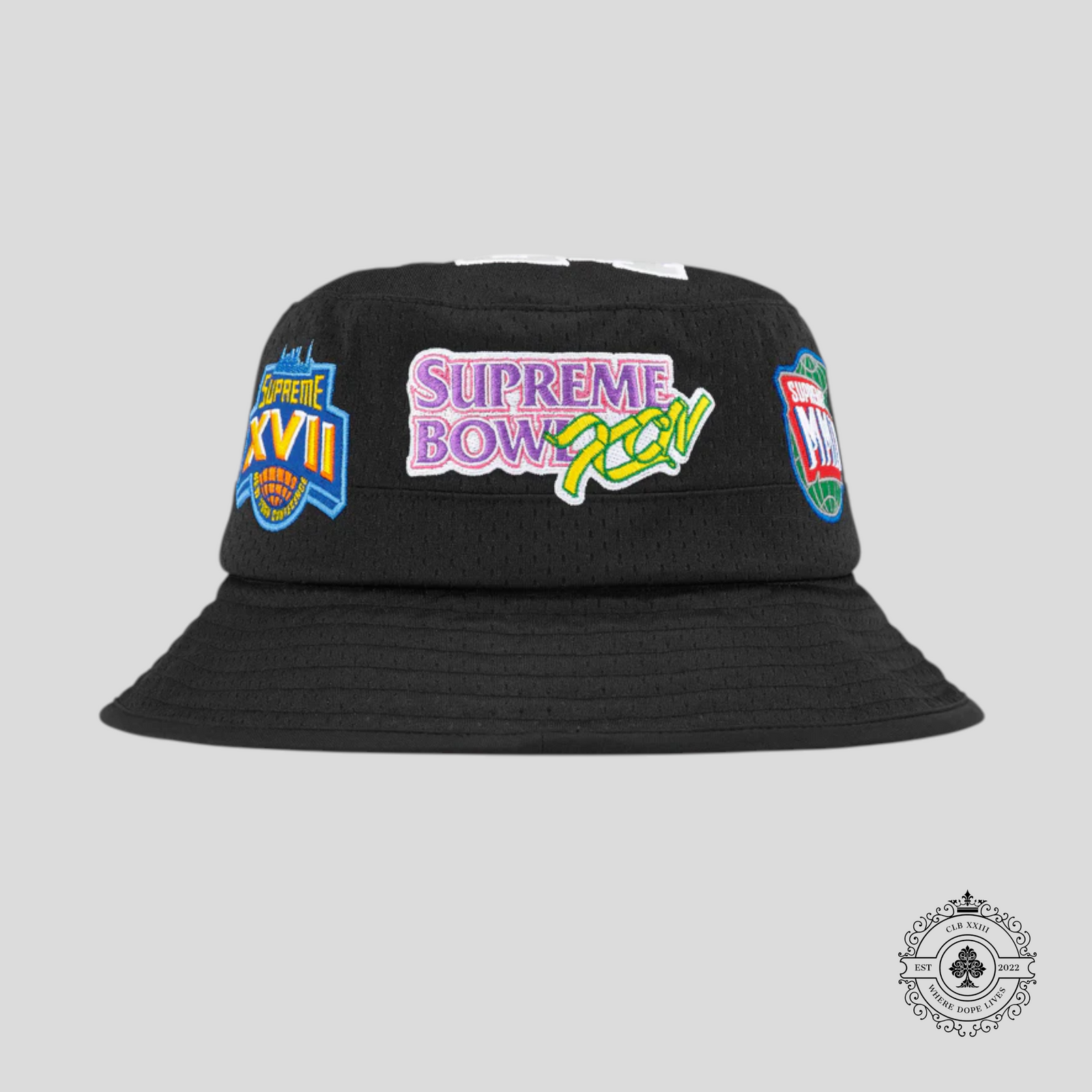 Supreme Grid Iron Mesh Crusher in Black