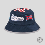 Supreme Grid Iron Mesh Crusher in Navy Blue