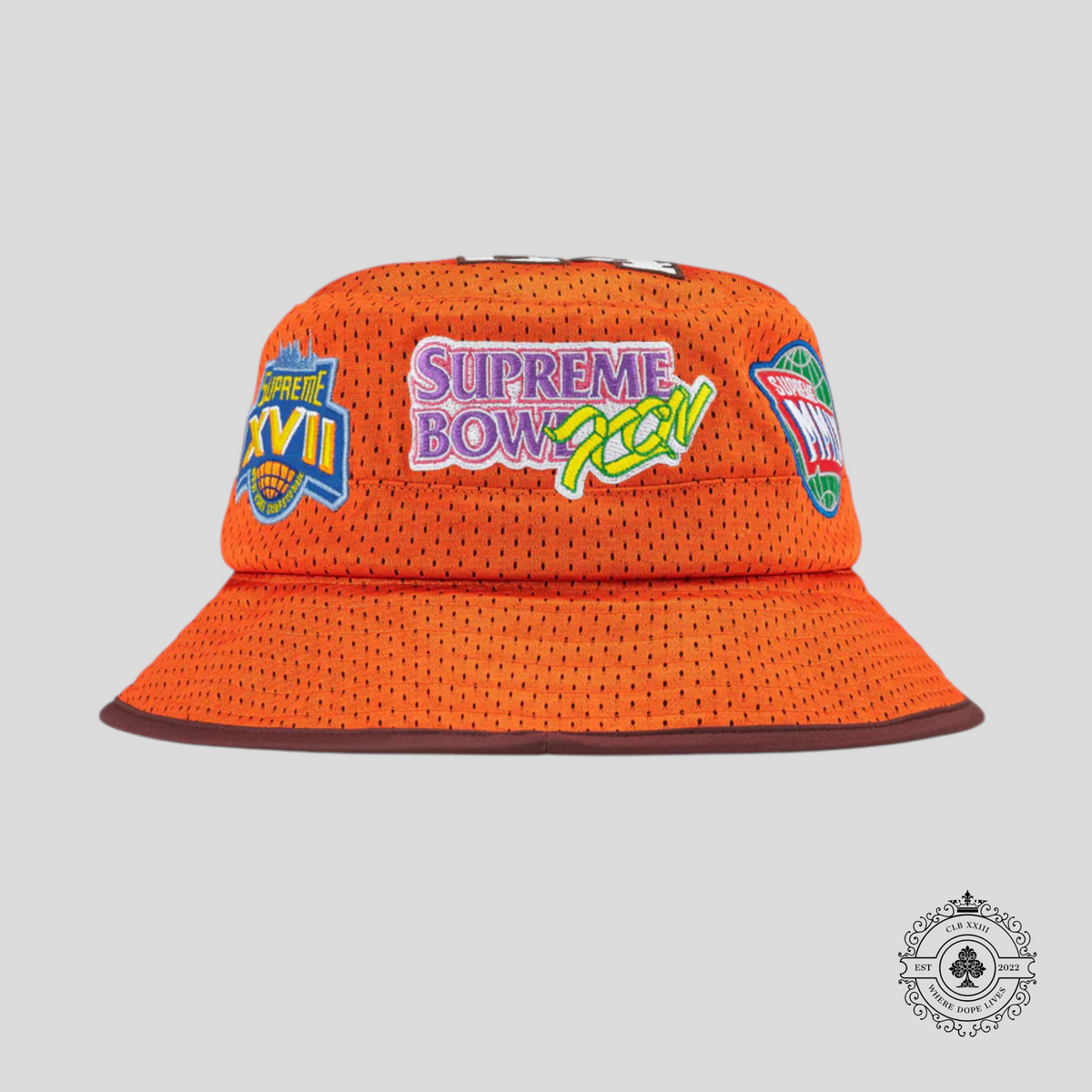 Supreme Grid Iron Mesh Crusher in Orange