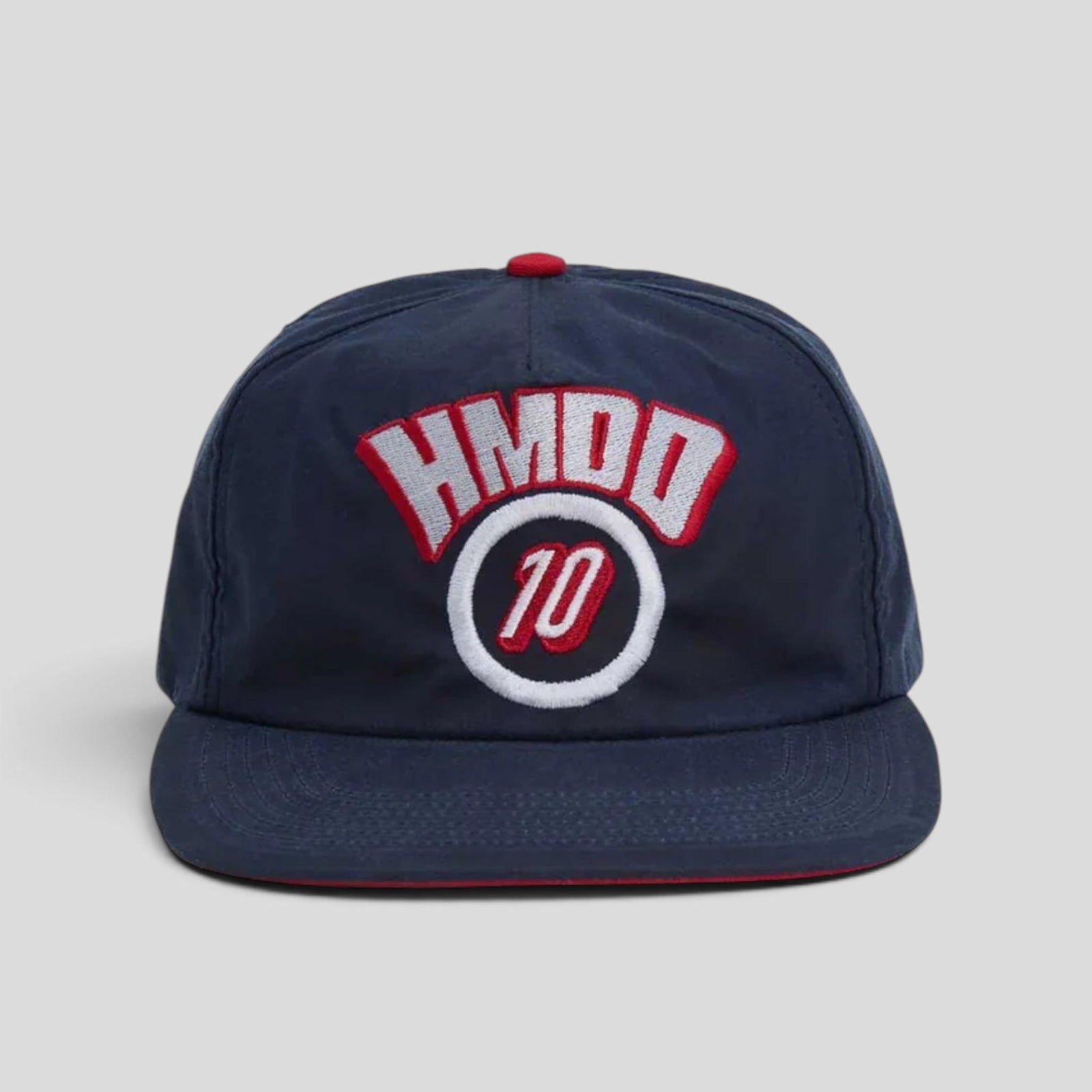 HMDD Orange Waxed Round 10 Hat in Navy