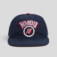 HMDD Orange Waxed Round 10 Hat in Navy