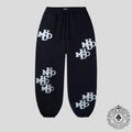 HMDD Silver Patch Sweatpants in Black