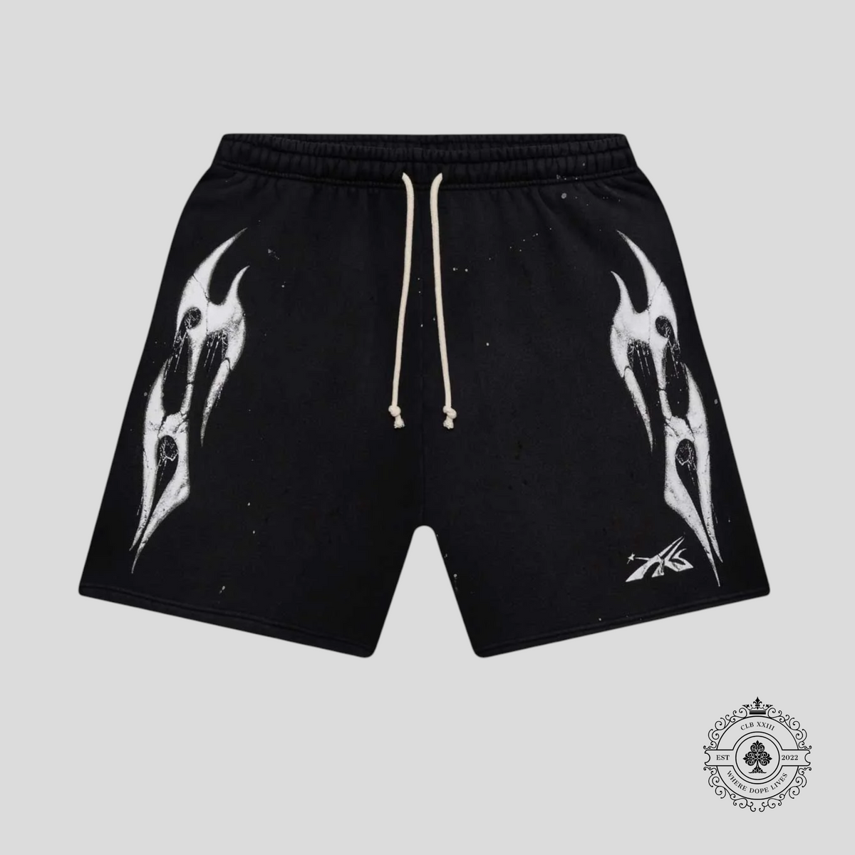 Hellstar Halloween Sport Logo Shorts in Black