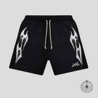 Hellstar Halloween Sport Logo Shorts in Black