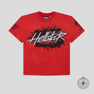Hellstar Records Tee in Red