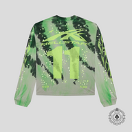 Hellstar Moto Cross Long Sleeve Tee in Green