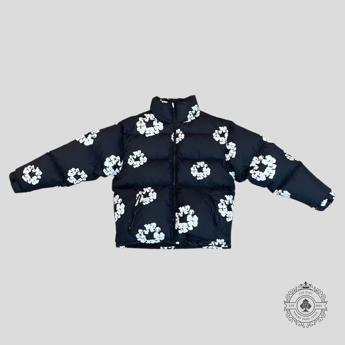 Denim Tears Cotton Wreath Puffer Jacket
