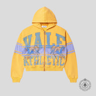 Vale Big Horn Zip up Hoodie in Yellow
