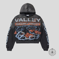Vale Big Dog Pullover Hoodie in Black