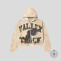 Vale Garden Zip up Hoodie in Bone