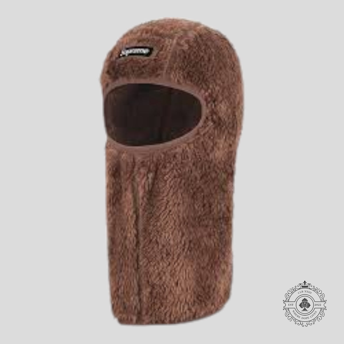 Supreme Fuzzy Balaclava in Brown