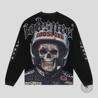 Godspeed Crashout LS T-Shirt in Black Wash