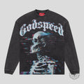 Godspeed Glitchy Long Sleeve in Grey Wash