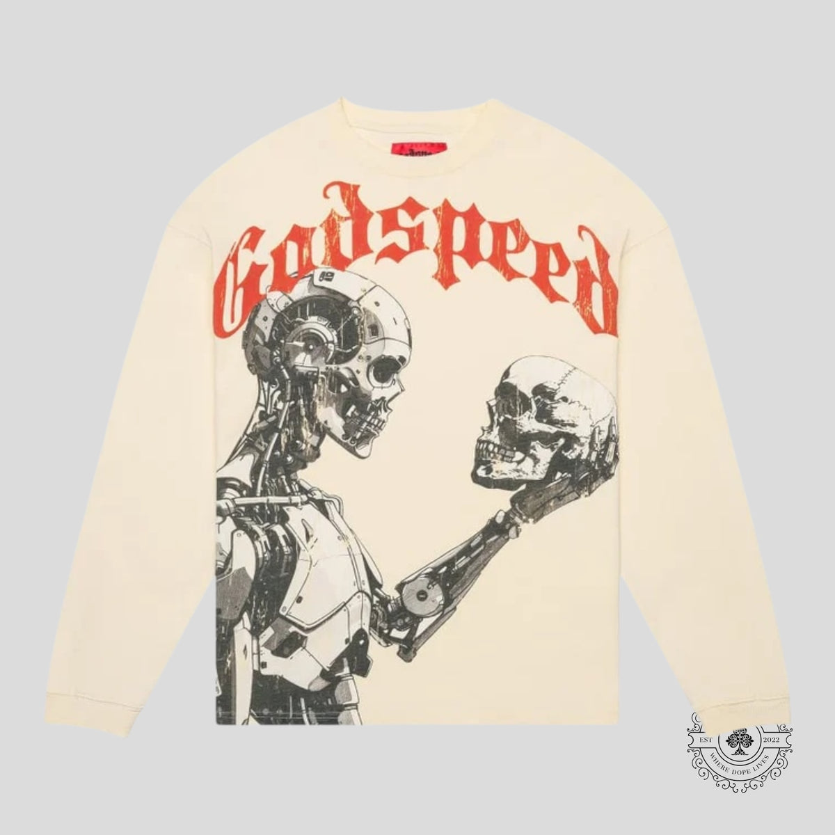 Godspeed Mankind vs Ai Long Sleeve in Bone