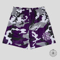 Eric Emanuel Camo Mesh Shorts in Purple