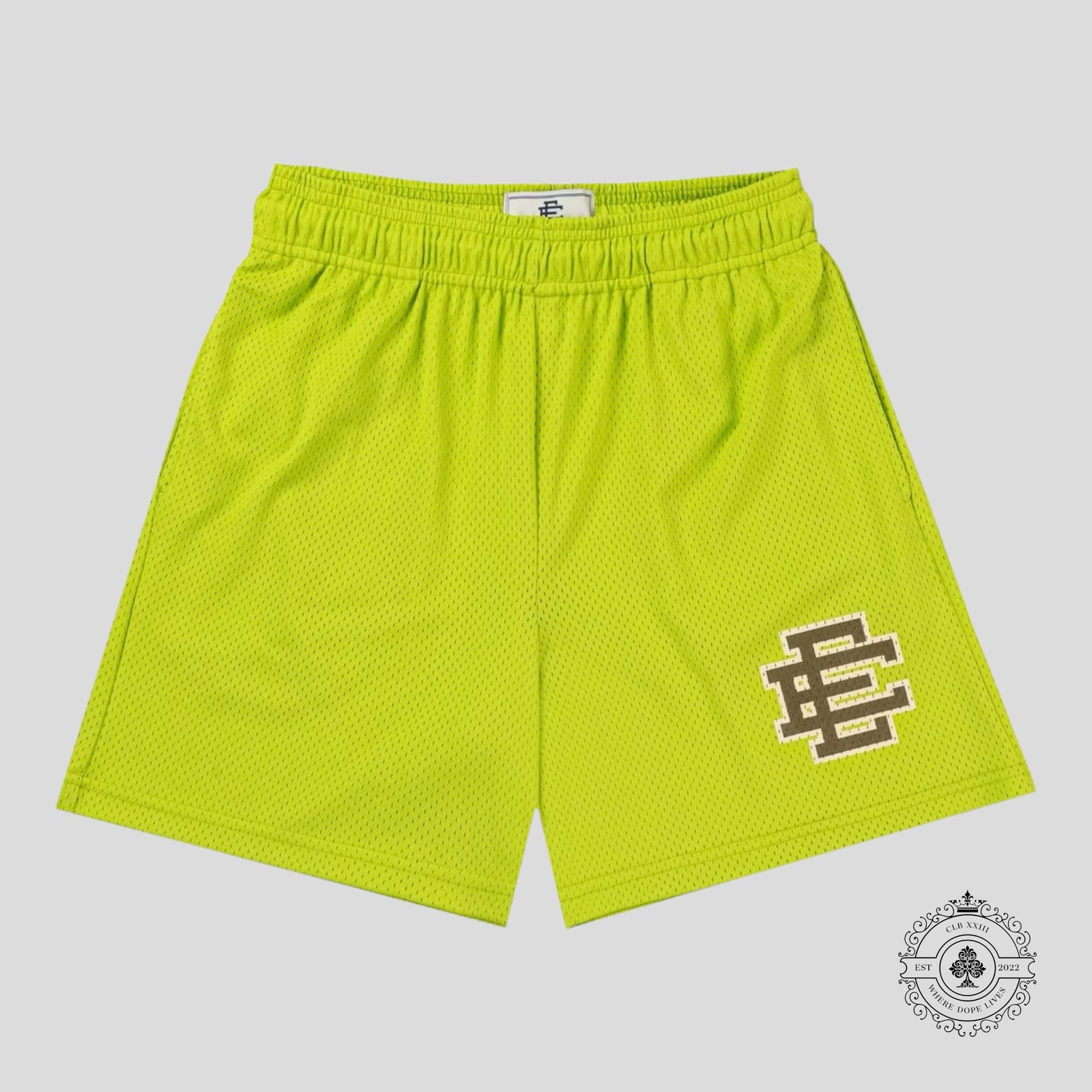 Eric Emanuel Basic Shorts in Tender Shorts Green/Brown