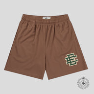 Eric Emanuel Basic Shorts in Woodsmoke Brown/Green