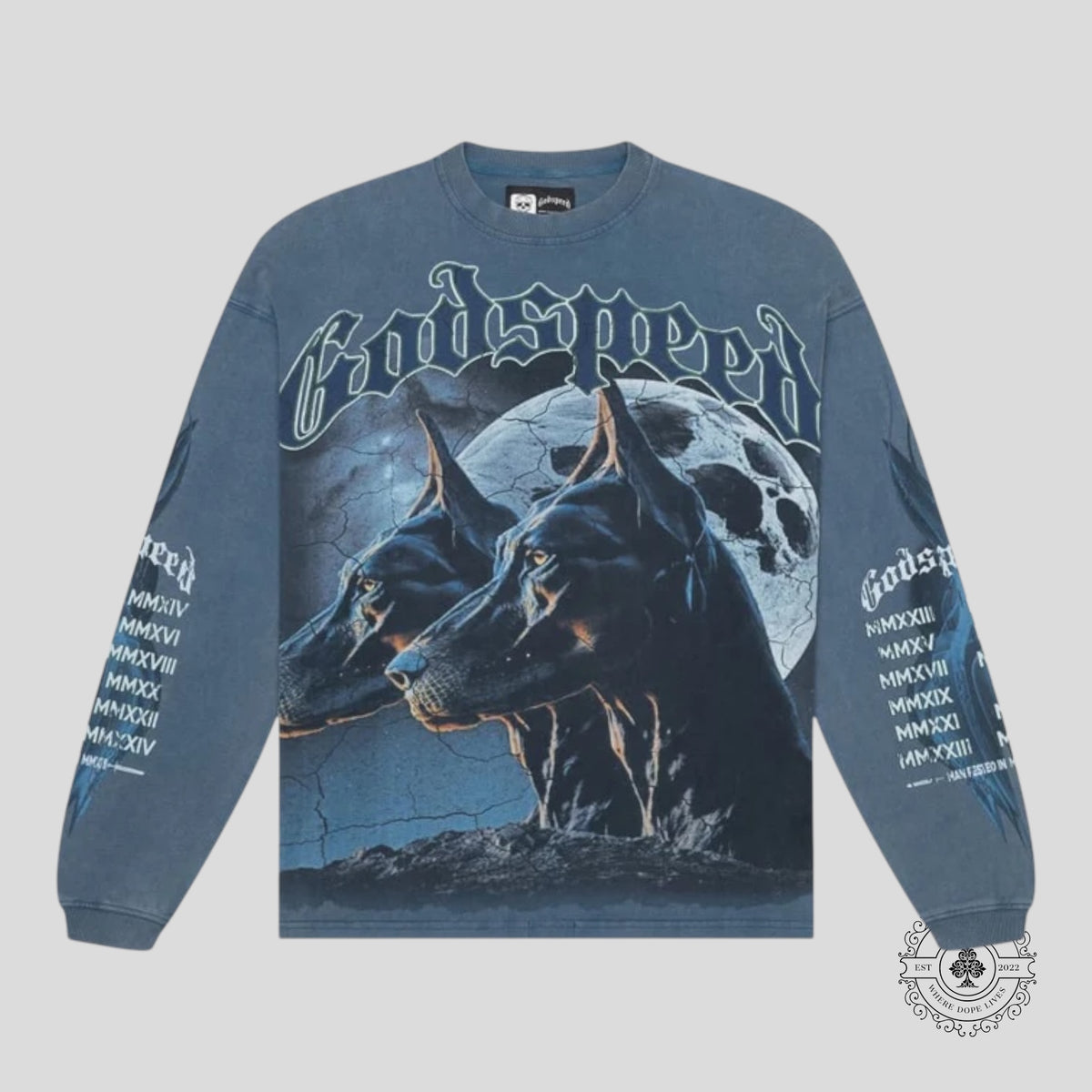 Godspeed True Blue Pit Stop Long Sleeve in Blue