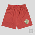 Eric Emanuel Basic Shorts in Dusty Cedar Red/Green