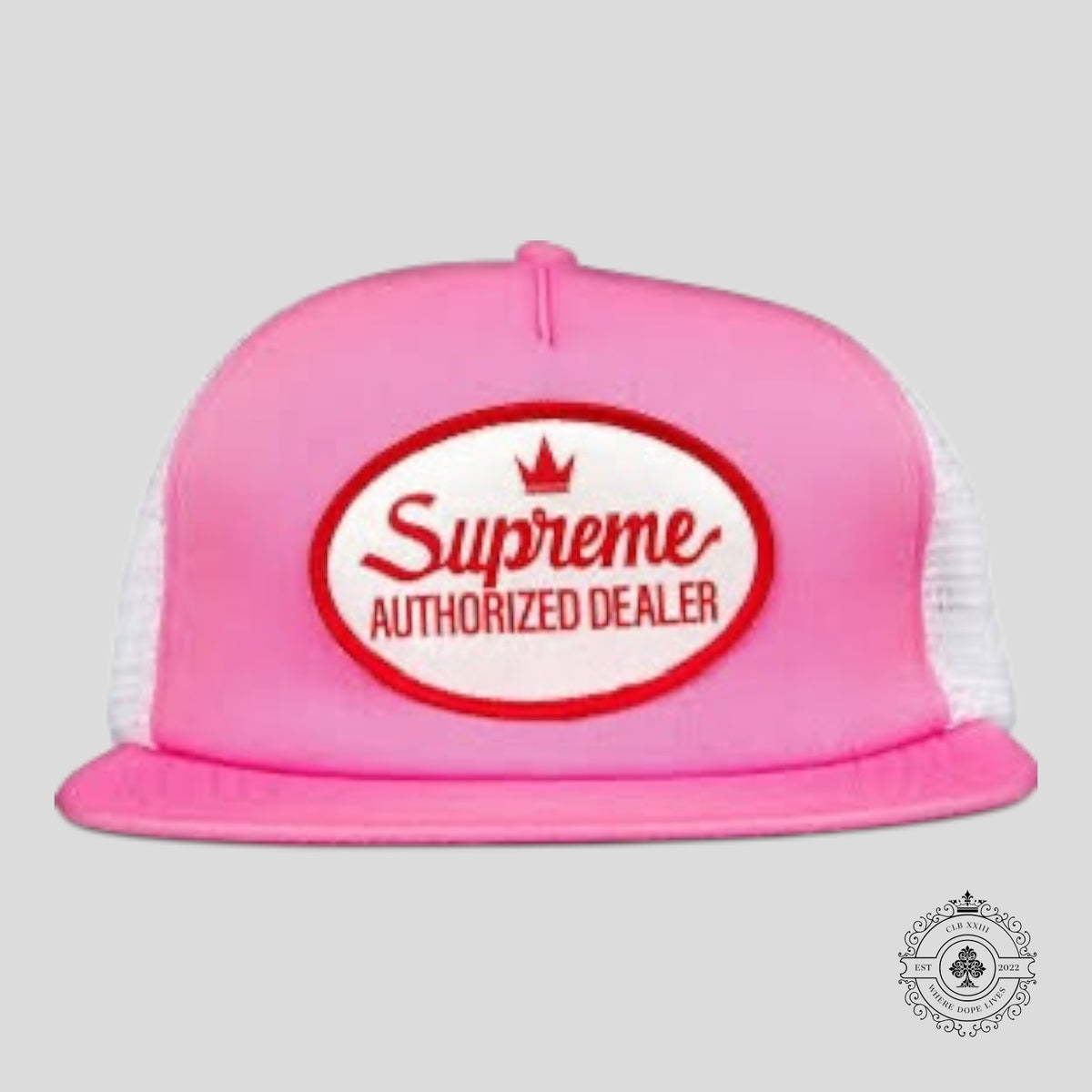 Supreme Authorized Dealer 5-Panel in Pink