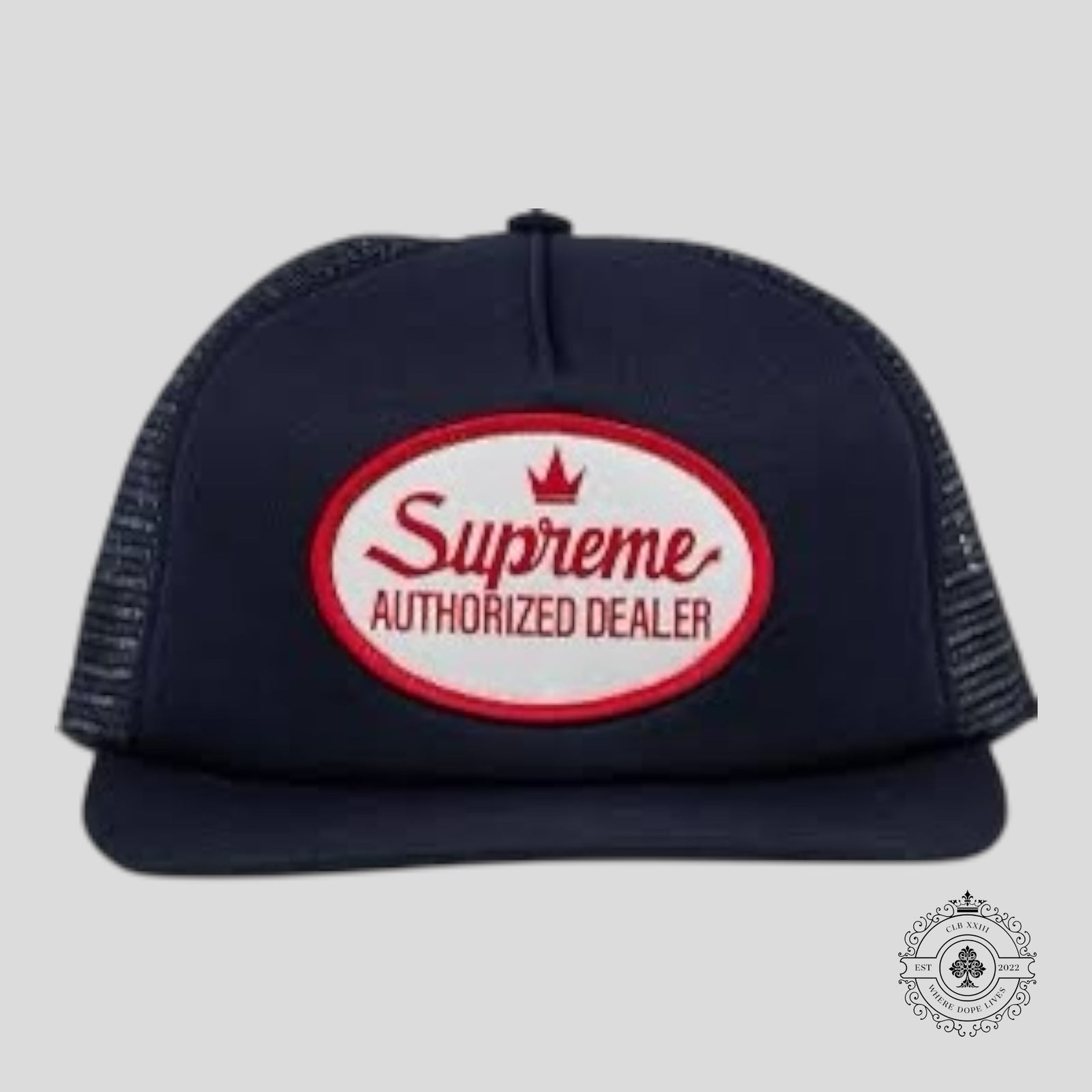 Supreme Authorized Dealer 5-Panel in Navy