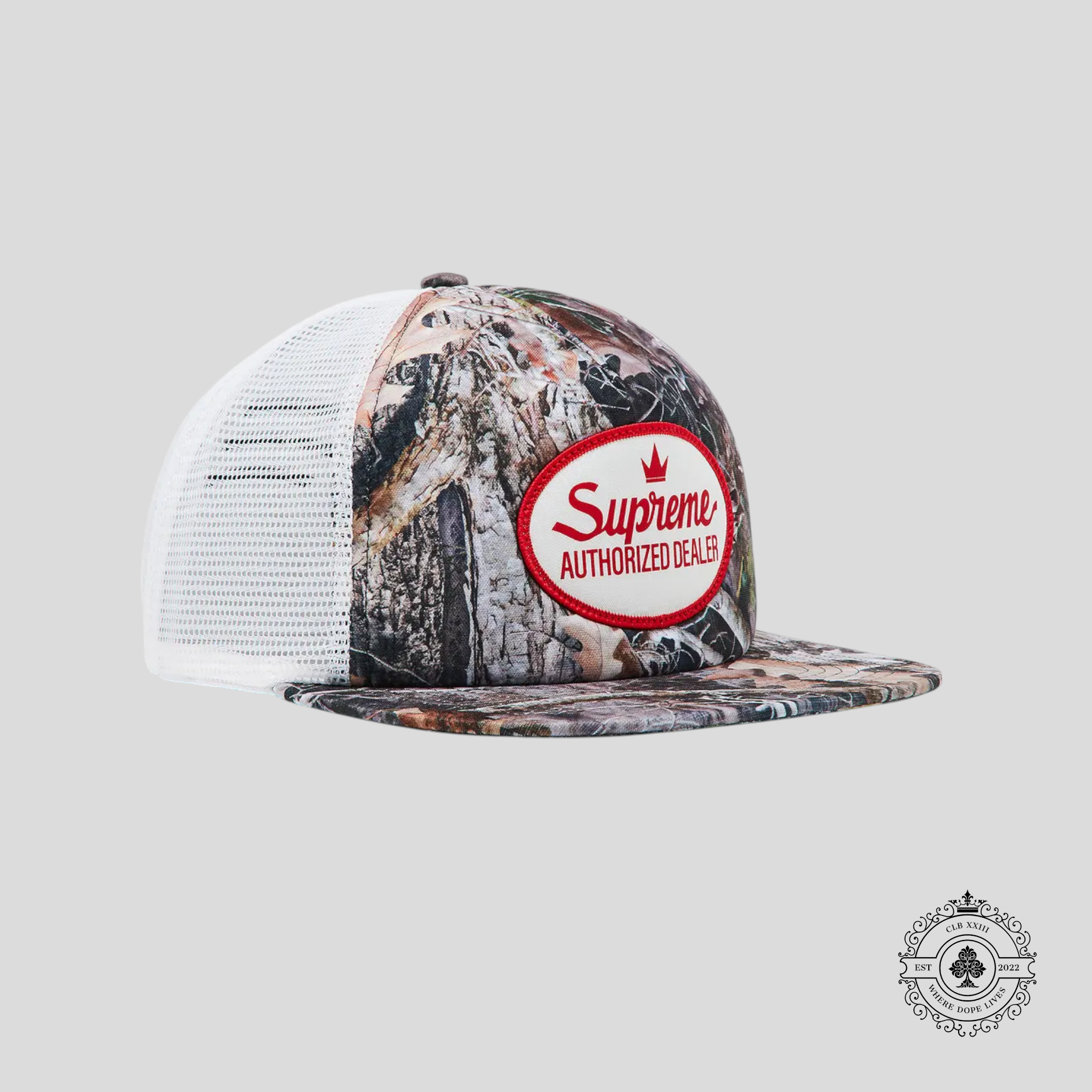 Supreme Authorized Dealer 5-Panel In Camo/White