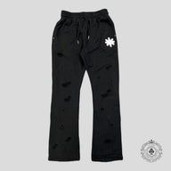 LostShdws Distressed Classic Sweatpants in Black