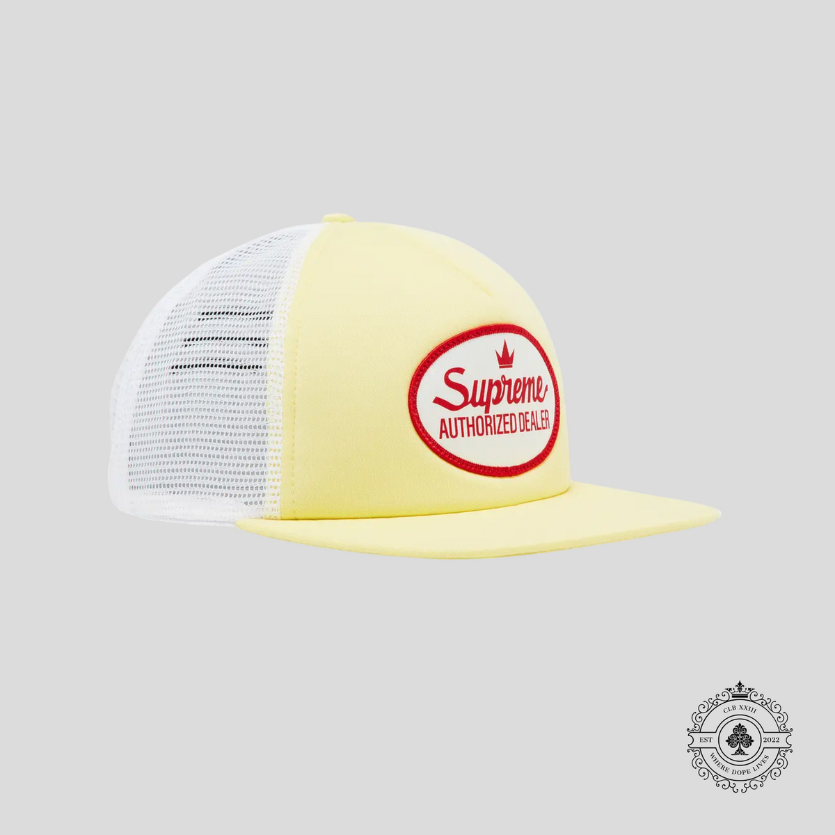 Supreme Authorized Dealer 5-Panel In Yellow/White