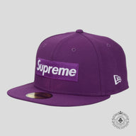 Supreme Championship Box Logo New Era Hat in Purple