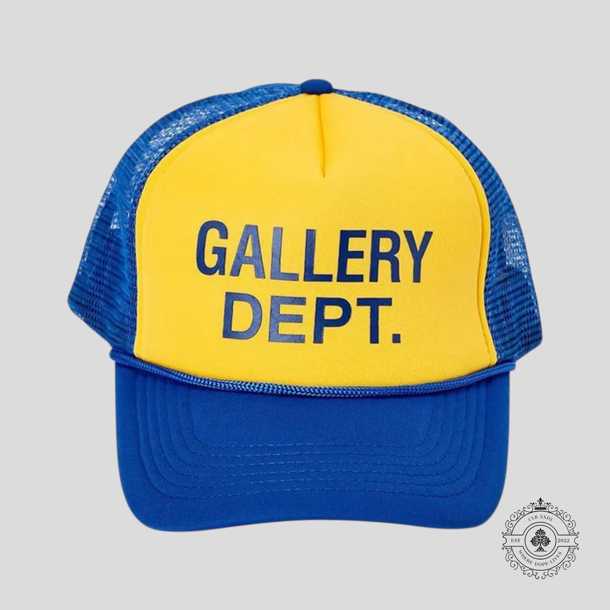 GALLERY DEPT. TRUCKER HAT - BLUE/YELLOW
