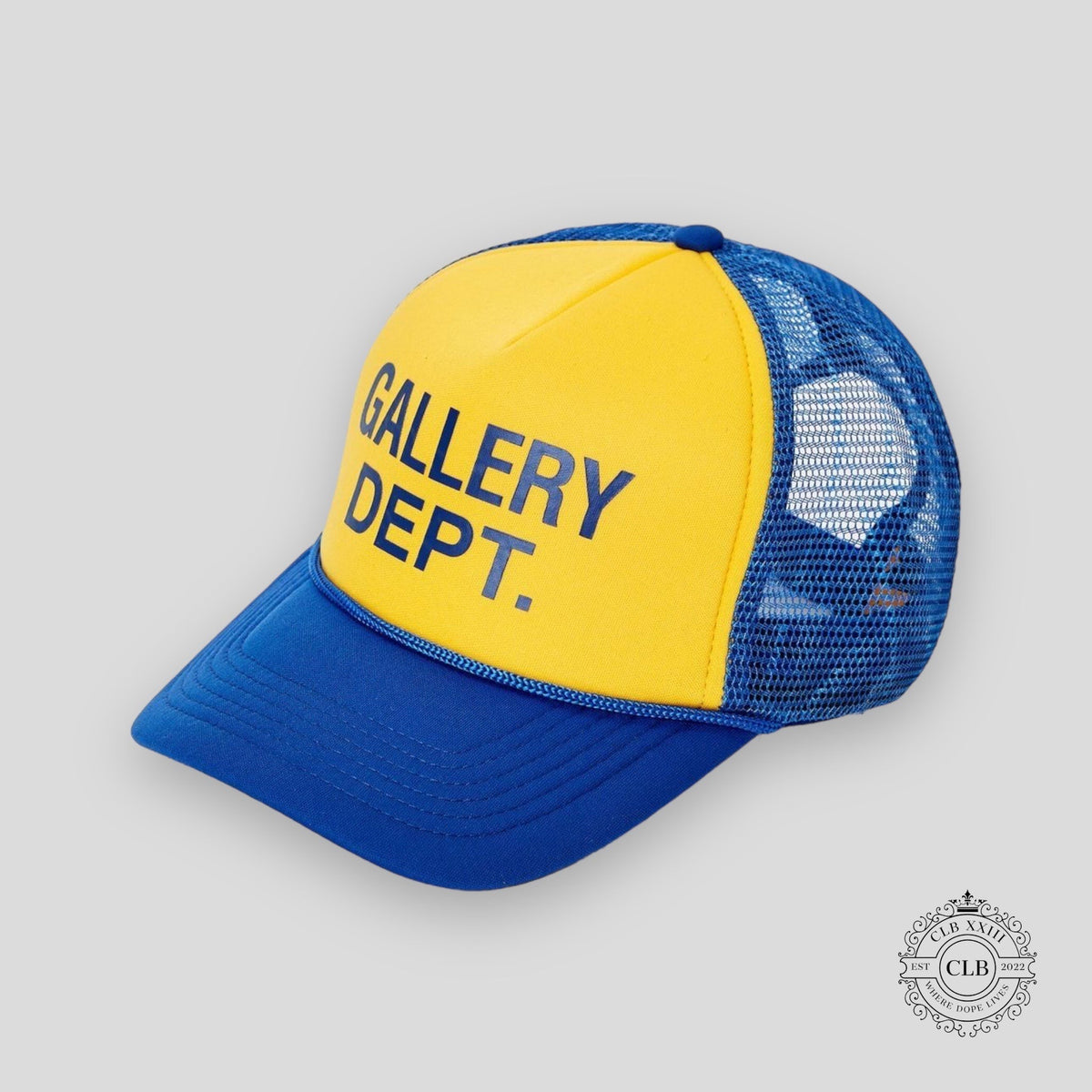 GALLERY DEPT. TRUCKER HAT - BLUE/YELLOW