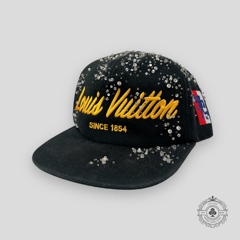 Louis Vuitton Script Crystals Hat in Black