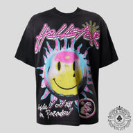 Hellstar Sun Smile Tee in Black