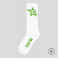 Sp5der Sp5 Sock in White/Green