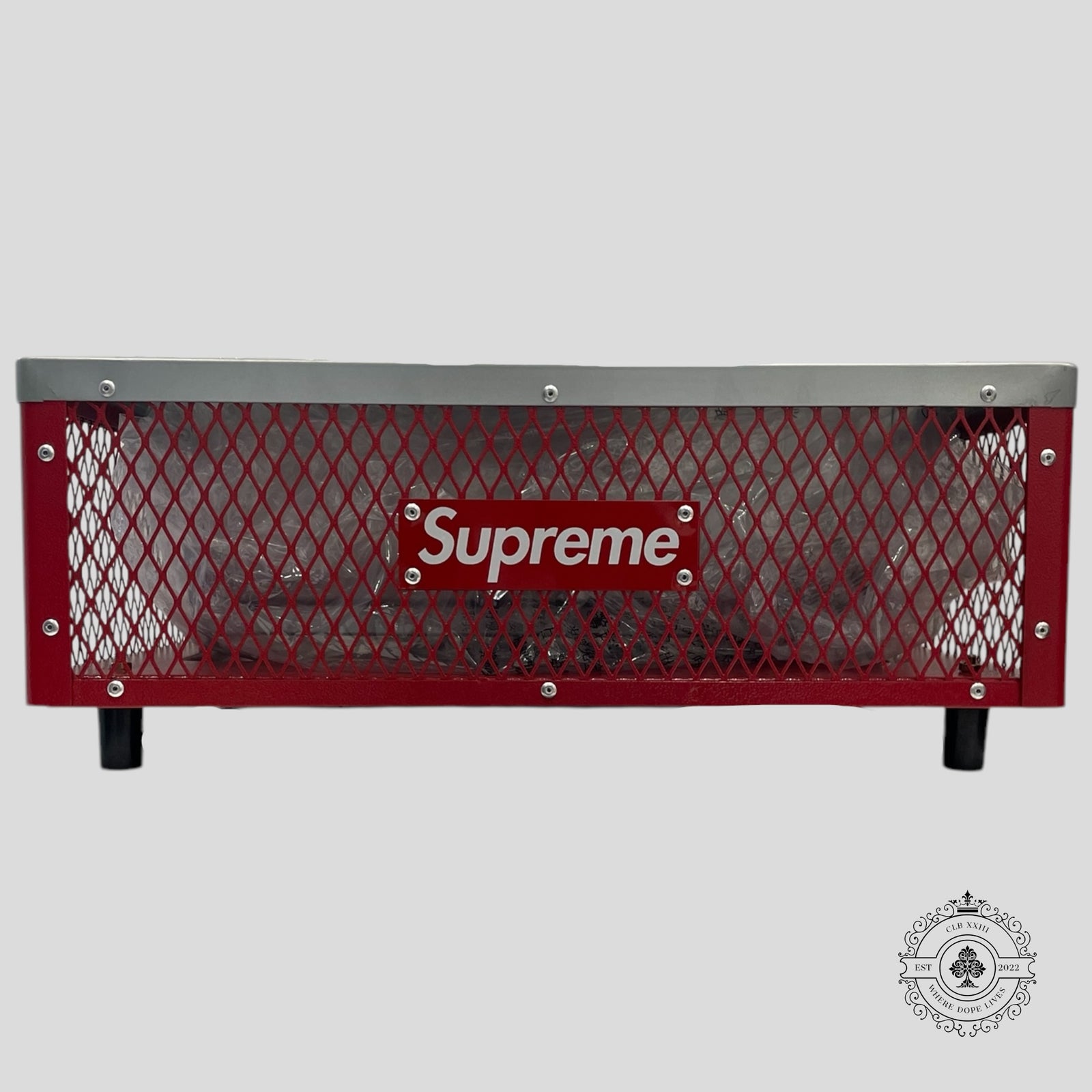 Supreme Coleman Charcoal Grill in Red
