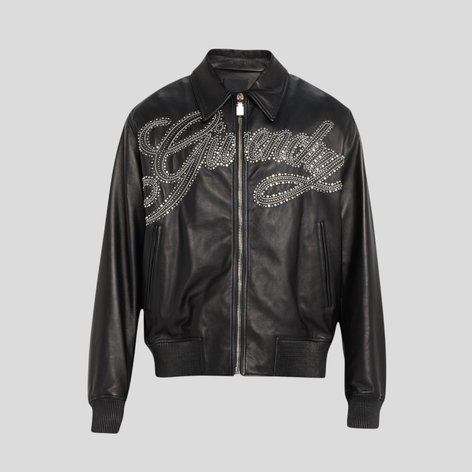 Givenchy Studded Leather Varsity Jacket