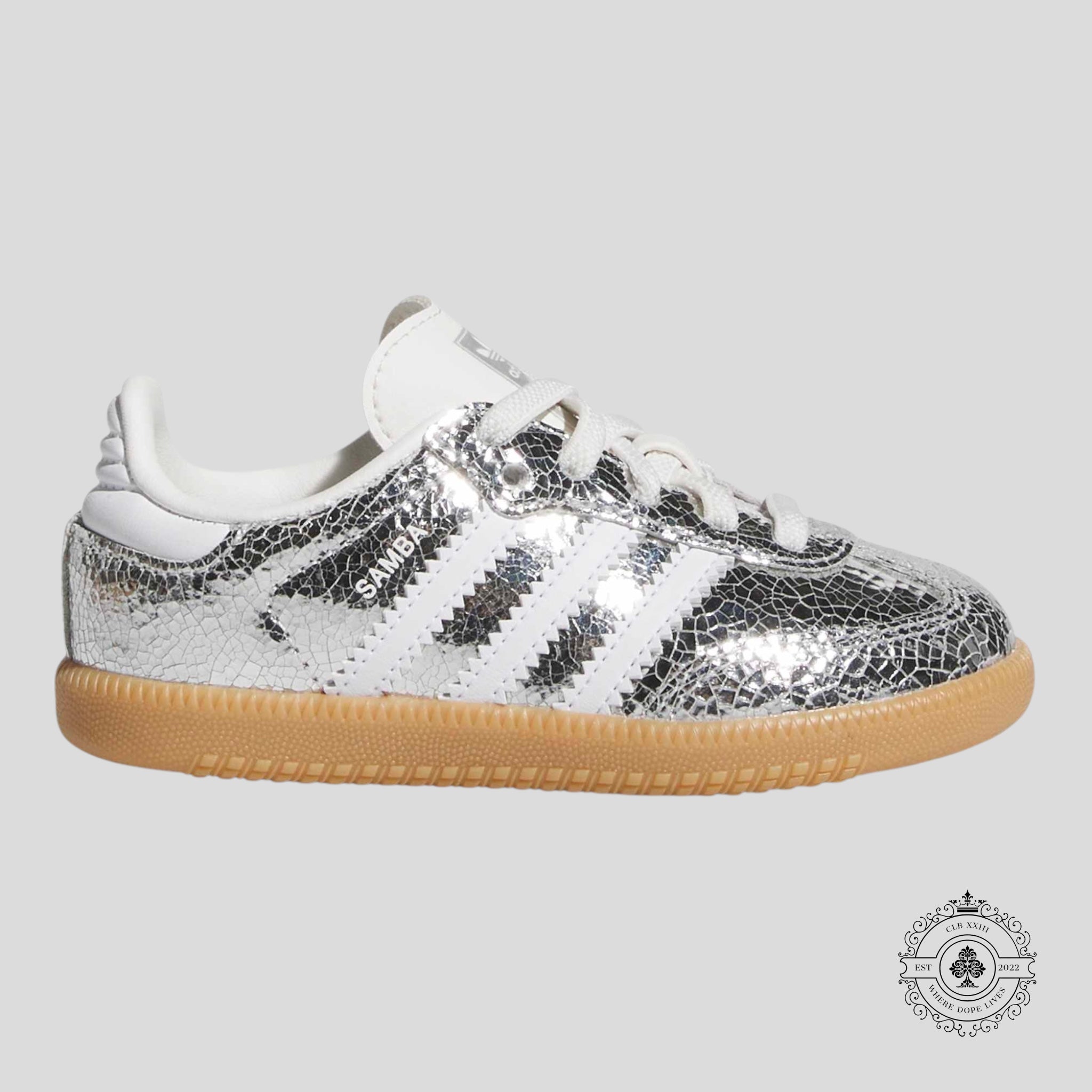 Adidas Originals Samba OG Shoes Silver Metallic (TD)