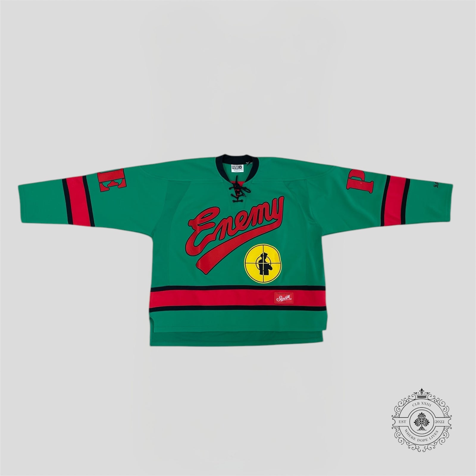 Saint Michael x Public Enemy Game L/S Jersey in Green