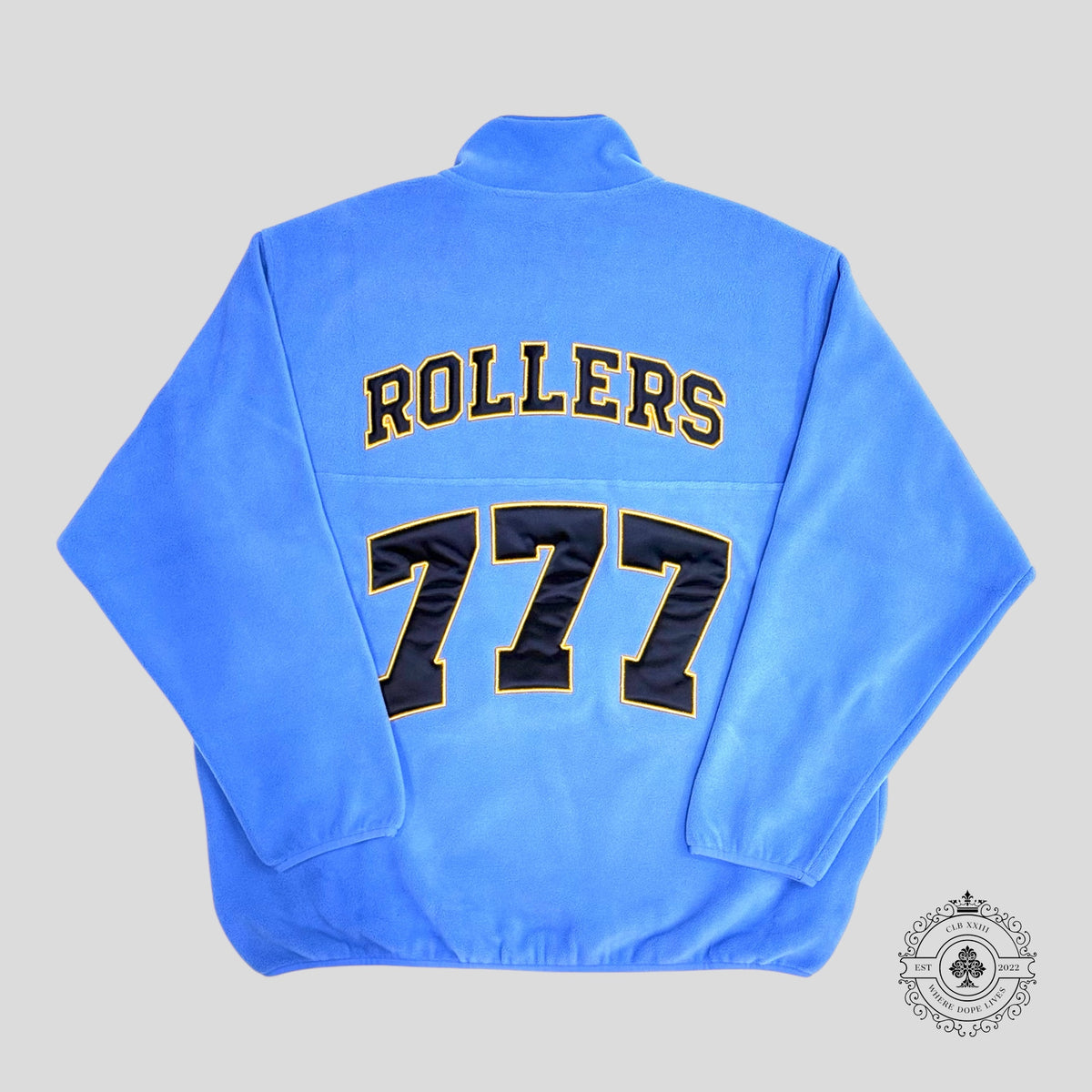 High Rollers Button Up Fleece in Blue