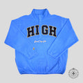High Rollers Button Up Fleece in Blue
