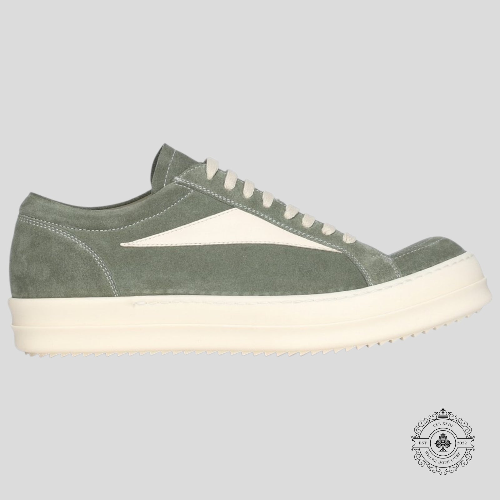 Rick Owens Hollywood Vintage Sneaker in Celadon