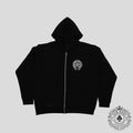 Chrome Hearts Los Angeles Horseshoe Zip Up Hoodie in Black