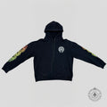 Chrome Hearts Gradient Circle Logo Hoodie in Black