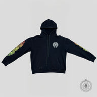 Chrome Hearts Gradient Circle Logo Hoodie in Black