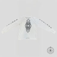 Chrome Hearts Vintage Mini Cross Logo L/S Tee in White