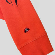 Chrome Hearts Matty Boy Sadistic Lipstick Crewneck in Red
