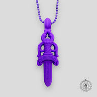 Chrome Hearts Silicone Dagger Necklace in Purple