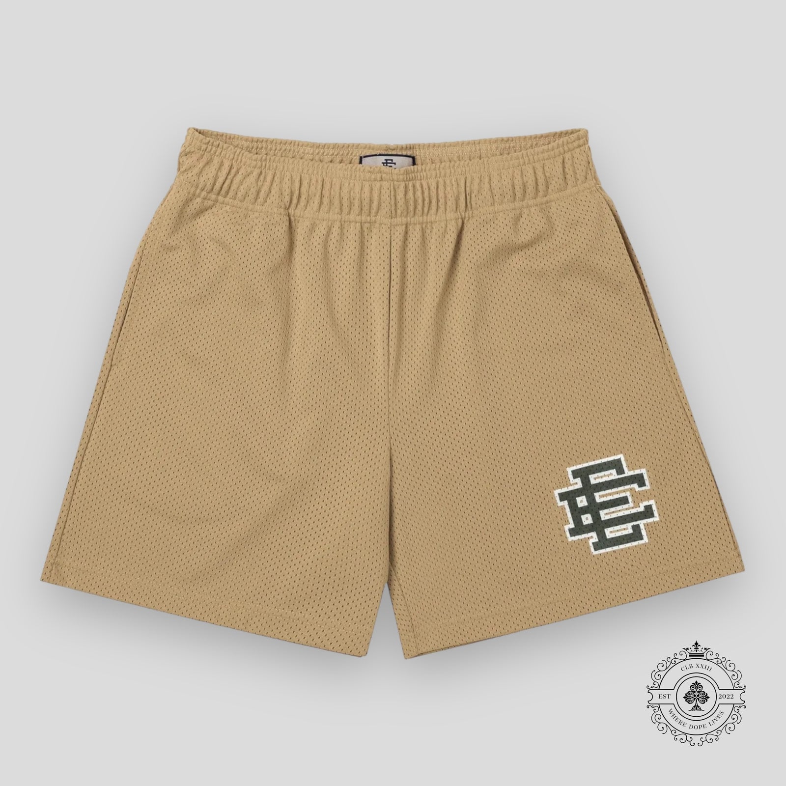 Eric Emanuel EE Basic Shorts in Vegas Gold/Army Green