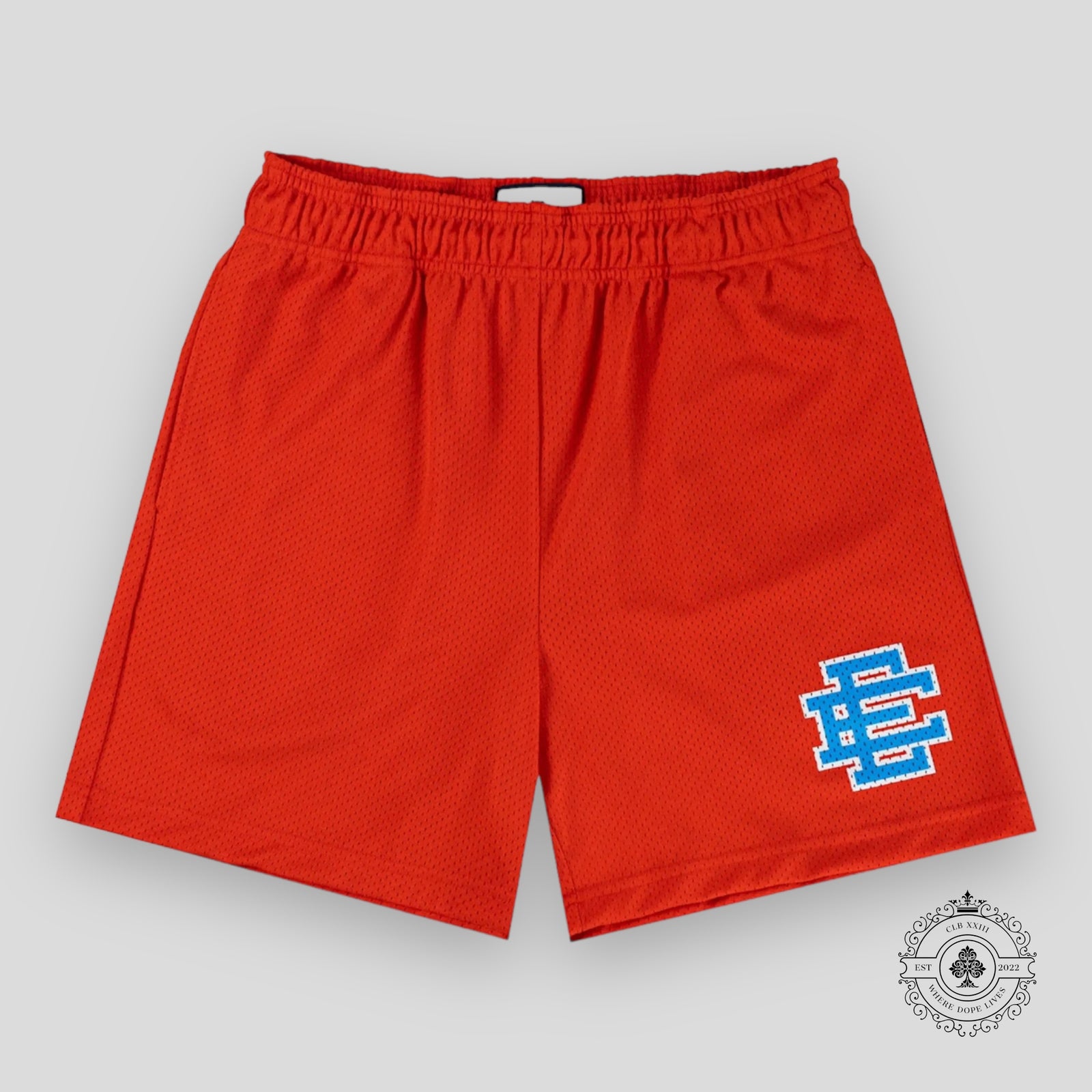 Eric Emanuel EE Basic Shorts in Scarlet/Blue